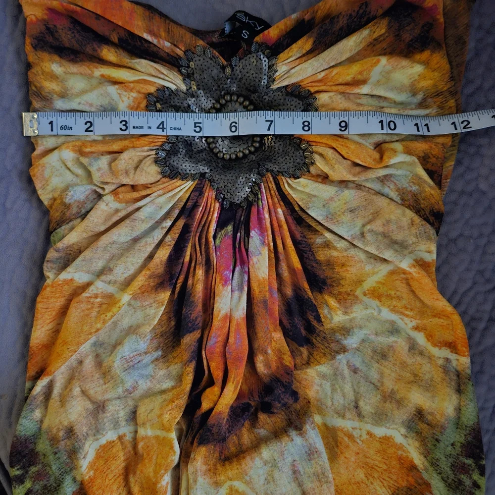 Sky Brand Bohemian Strapless Maxi Dress Resort Wear Small - Picture 4 of 9